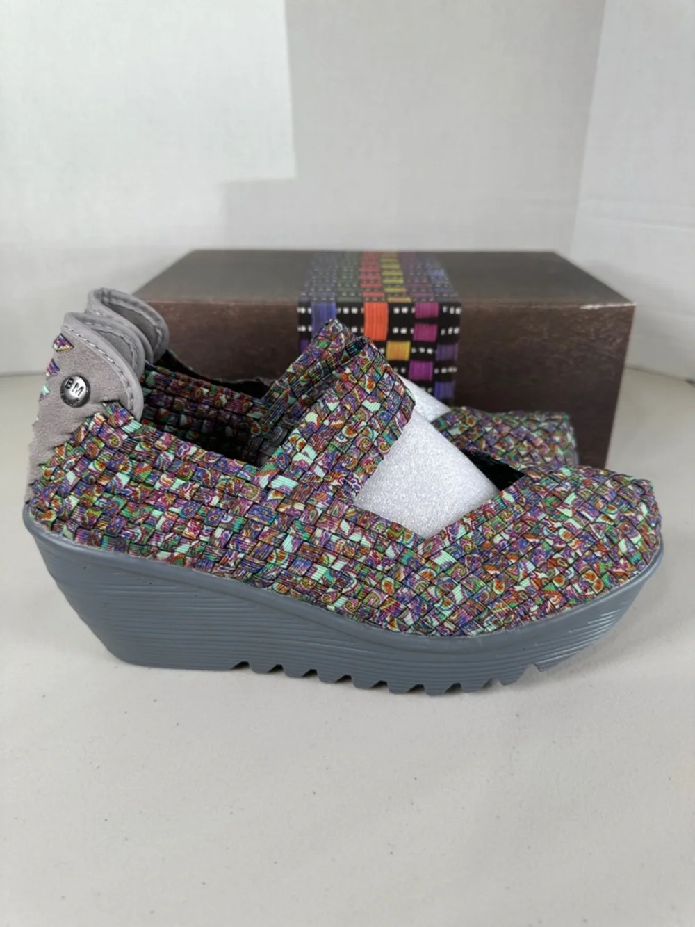 bernie mev. Multicolor Woven Mary Jane Flats - Picture 2 of 5